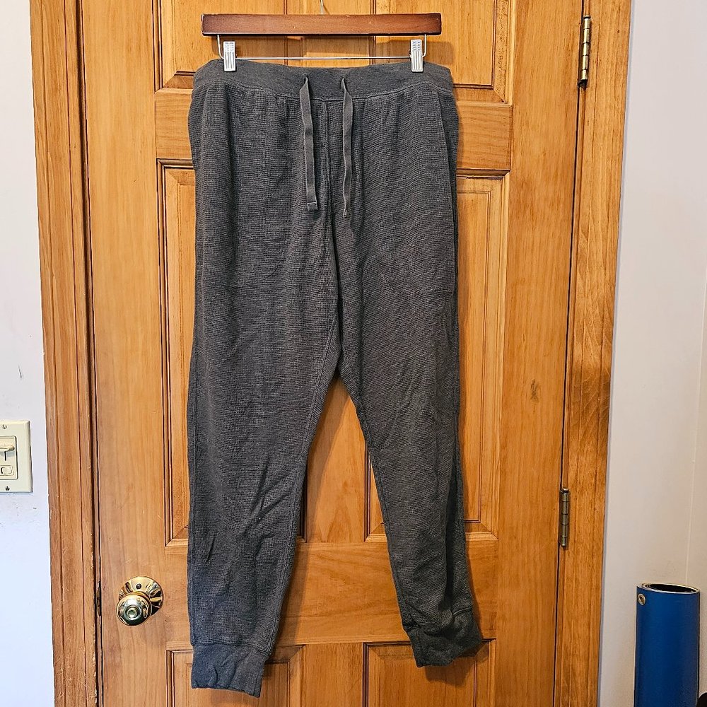 Ralph Lauren Grey Waffle Lounge Pants  Pockets Mens XL